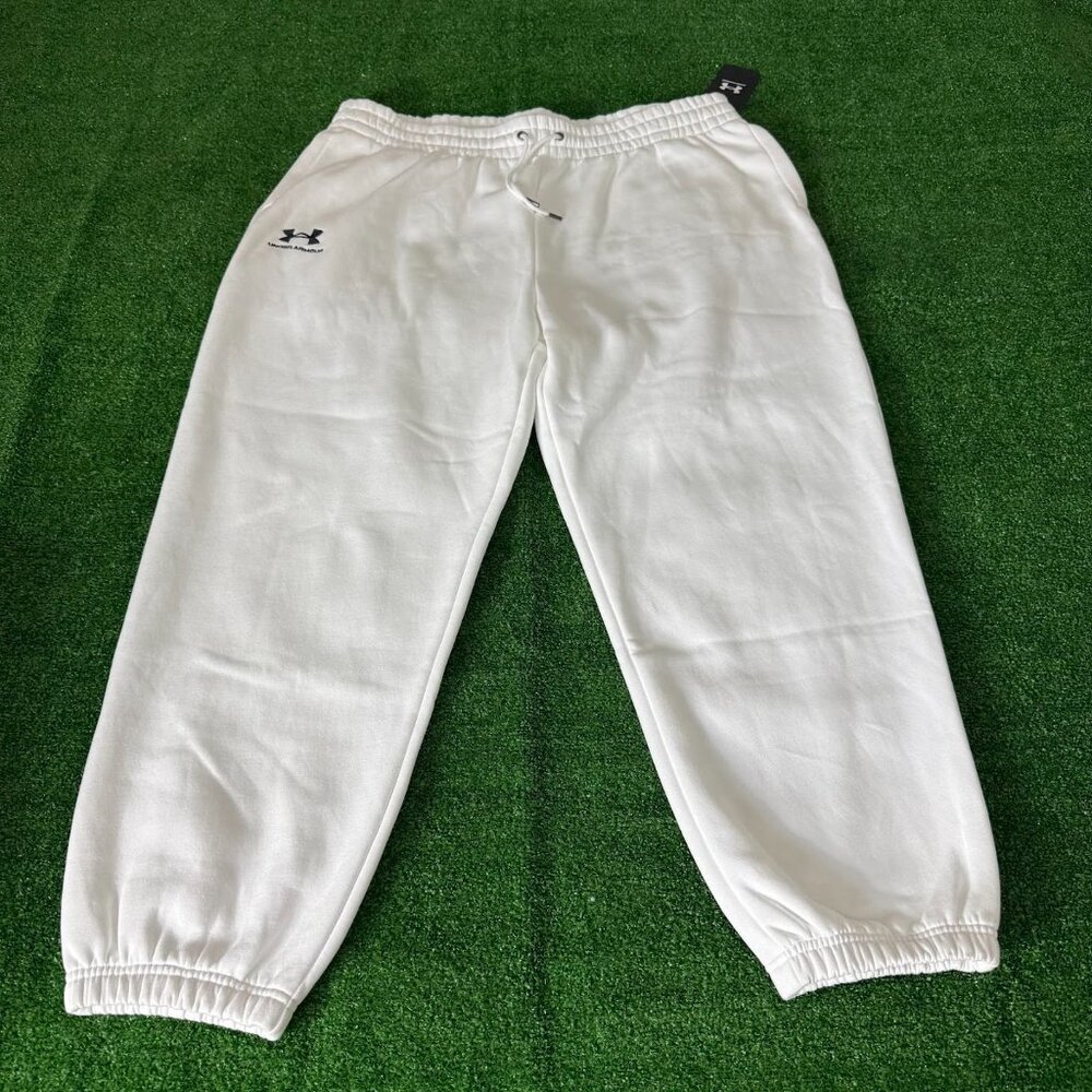Under Armour Essential Fleece Solid White Jogger … - image 2